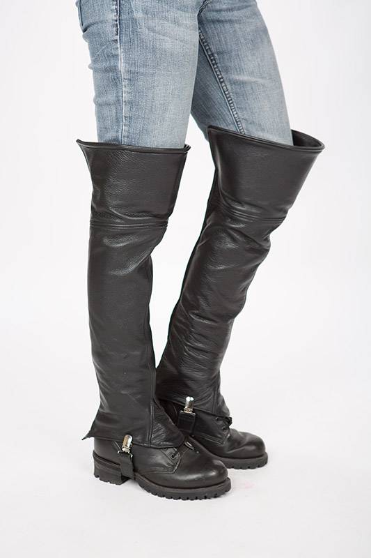 Women's Thigh High Leather Half Chaps | Lissa Hill Leather